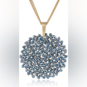 Kenneth Cole necklace- blue crystal